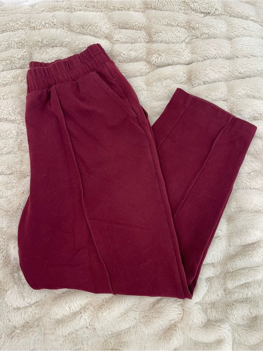 Women’s High Rise Tapered Ankle Knit Pull On Pants